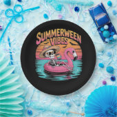Summerween - Summerween Beach - Summerween Witch - Papieren Bordje (Feest)