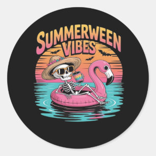 Summerween - Summerween Beach - Summerween Witch - Ronde Sticker
