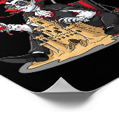 Summerween Vampier Strand Dracula Zandkasteel Goti Poster (Hoek)