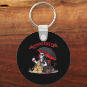 Summerween Vampier Strand Dracula Zandkasteel Goti Sleutelhanger (Voorkant)