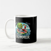 Summerween Vibes Funny Skeleton Halloween Beach Va Koffiemok (Links)