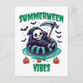 Summerween Vibes – Reaper Relaxed Briefkaart (Voorkant)