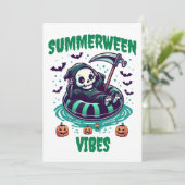 Summerween Vibes – Reaper Relaxed Kaart (Staand voorkant)