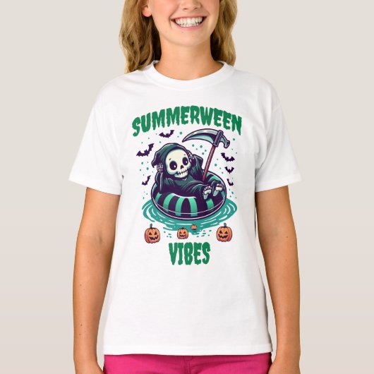 Summerween Vibes – Reaper Relaxed T-shirt (Voorkant)