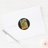 Summerween Vibes Retro Beach Gothic Style T-shirt Ronde Sticker (Envelop)