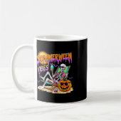 Summerween Vibes Skeleton Pumpkin Spooky Vacation Koffiemok (Links)