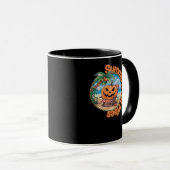 Summerween Vibes Spooky Summer Pumpkin Classic Vir Mok (Voorkant rechts)