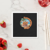 Summerween Vibes Spooky Summer Pumpkin Classic Vir Servet (Insitu)