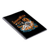 Summerween Vibes Spooky Summer Pumpkin Schattige Notitieboek (Rechterzijde)