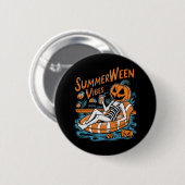 Summerween Vibes Spooky Summer Pumpkin Schattige Ronde Button 5,7 Cm (Voorkant /achterkant)