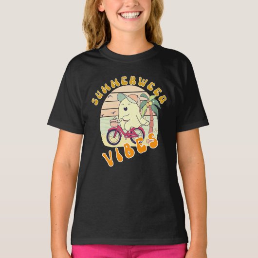 Summerween Vibes Spooky Summer T-shirt (Voorkant)