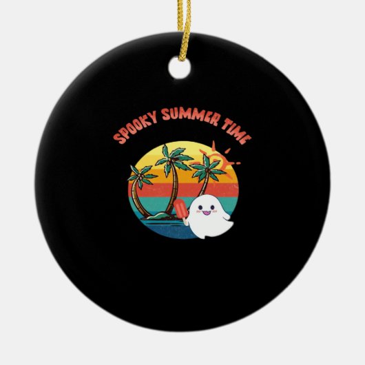Summerween Vibes - Spooky Summer Time Classic Keramisch Ornament (Voorkant)