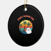 Summerween Vibes - Spooky Summer Time Classic Keramisch Ornament (Links)