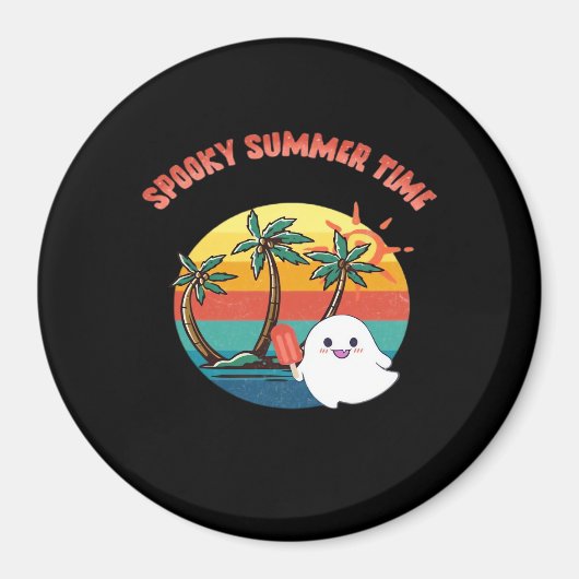 Summerween Vibes - Spooky Summer Time Classic Magneet (Voorkant)