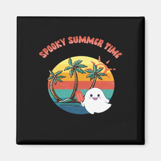 Summerween Vibes - Spooky Summer Time Classic Magneet (Voorkant)