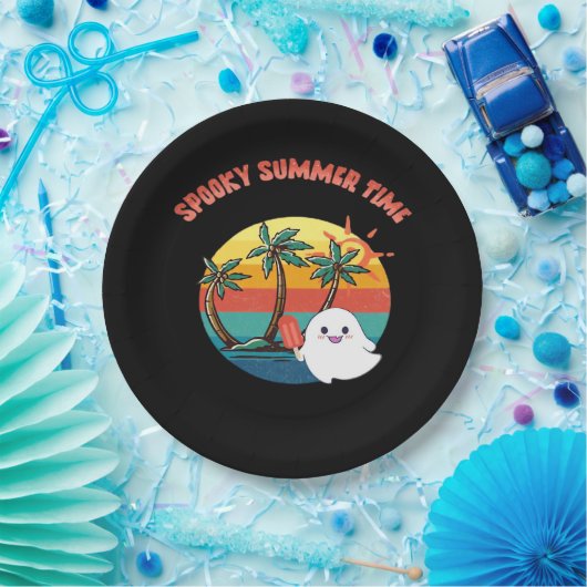 Summerween Vibes - Spooky Summer Time Classic Papieren Bordje (Feest)
