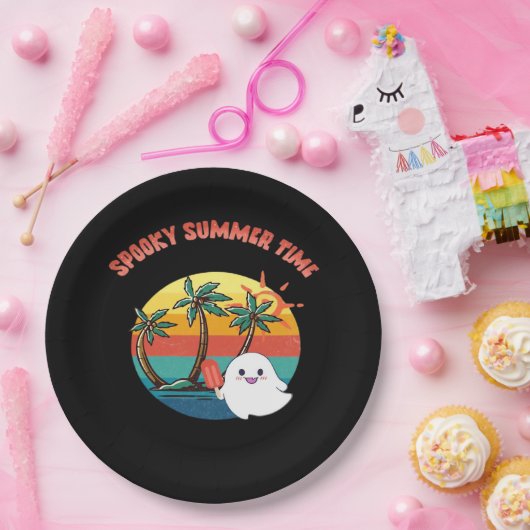 Summerween Vibes - Spooky Summer Time Classic Papieren Bordje (Feest)