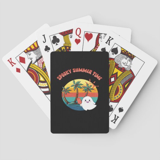 Summerween Vibes - Spooky Summer Time Classic Pokerkaarten (Achterkant)