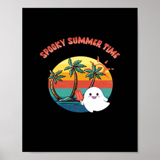 Summerween Vibes - Spooky Summer Time Classic Poster (Voorkant)