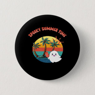 Summerween Vibes - Spooky Summer Time Classic Ronde Button 5,7 Cm