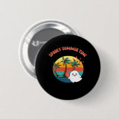 Summerween Vibes - Spooky Summer Time Classic Ronde Button 5,7 Cm (Voorkant /achterkant)