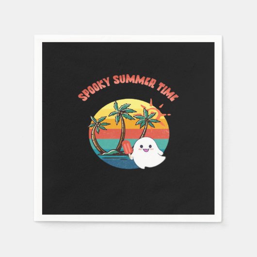 Summerween Vibes - Spooky Summer Time Classic Servet (Voorkant)