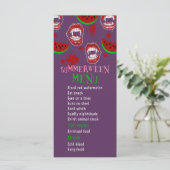 Summerween Watermeloen Feest Spoken Vampire Menu  (Staand voorkant)