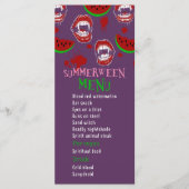 Summerween Watermeloen Feest Spoken Vampire Menu  (Voorkant)