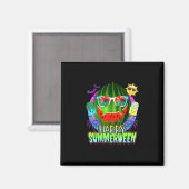 Summerween Watermeloen Jack O Lantern Magneet (Voorkant / Achterkant)