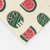Summerween Watermeloen Schedel Fleece Deken (Hoek)