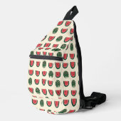 Summerween Watermeloen Schedel  Sling Bag (Rechterhoek)