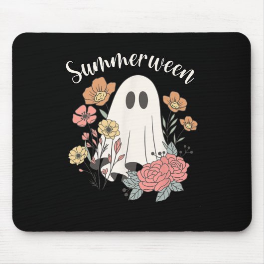 Summerween Wilde Bloem Grappige Geest Griezelig Se Muismat (Voorkant)