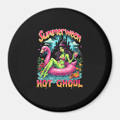 Summerween Witch Vibes Vacation Halloween Funny Pa Magneet (Voorkant)