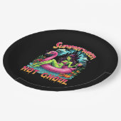 Summerween Witch Vibes Vacation Halloween Funny Pa Papieren Bordje (Gekanteld)