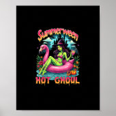 Summerween Witch Vibes Vacation Halloween Funny Pa Poster (Voorkant)