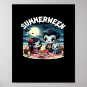 Summerween With A Family Of Vampires At The Beach  Poster (Voorkant)