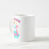 Summerween Zeemeermin Skelet Halloween Flamingo Su Koffiemok (Voorkant links)