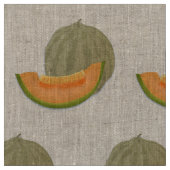 SUMMERY CANTALOUPE MELON MOTIF STOF (Close Up)