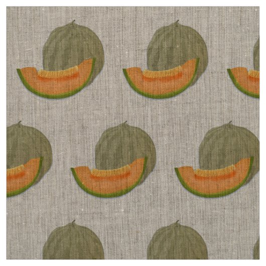 SUMMERY CANTALOUPE MELON MOTIF STOF (Swatch)