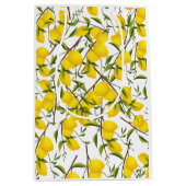 Summery Citrus Lemon Tree Branches Medium Cadeauzakje (Voorkant)
