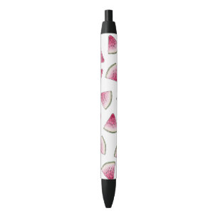 Summery Cute Waterverf Watermeloen Segmenten Patro Zwarte Inkt Pen