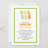 Summery Drink Party Invitation Kaart (Voorkant)