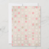 Summery Floral Heart in roze en groene bruiloft Kaart (Achterkant)