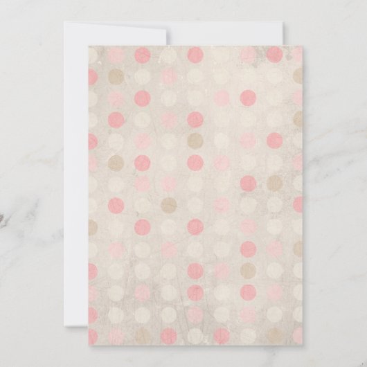 Summery Floral Heart in roze en groene bruiloft Kaart (Achterkant)