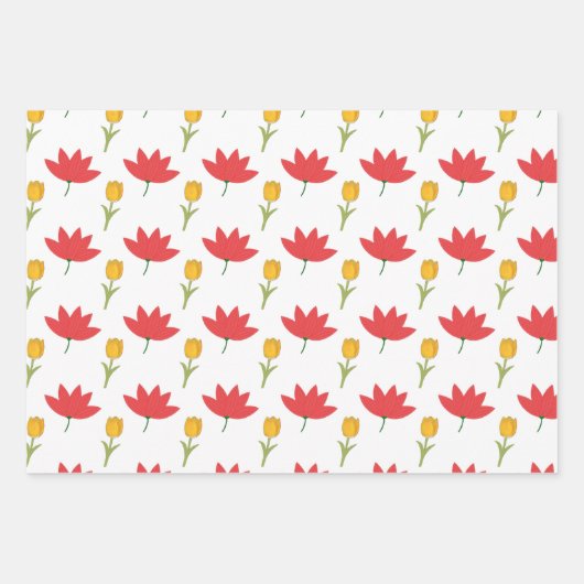 Summery floral wrapping paper (Voorkant)