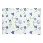 Summery Fresh Waterverf Blueberry Kussensloop (Voorkant)
