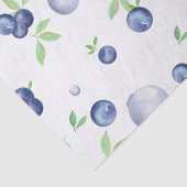 Summery Fresh Waterverf Blueberry Tissuepapier (Detail)