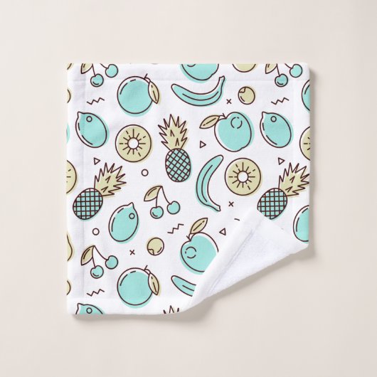 Summery Line Trekking van het fruitpatroon Bad Handdoek (Wasdoekje)