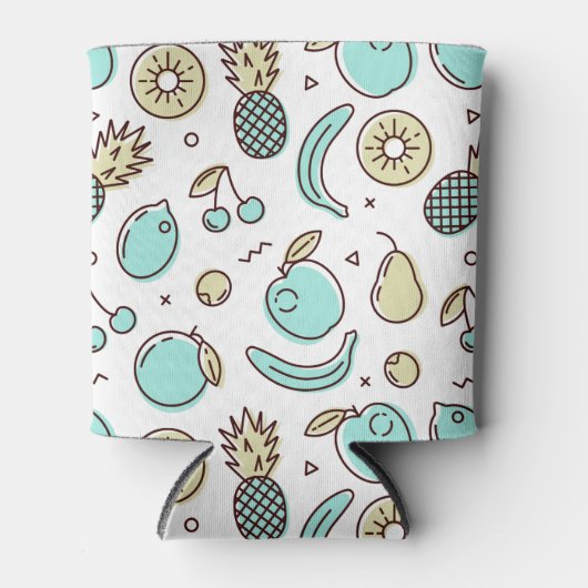 Summery Line Trekking van het fruitpatroon Blikjeskoeler (Voorkant)