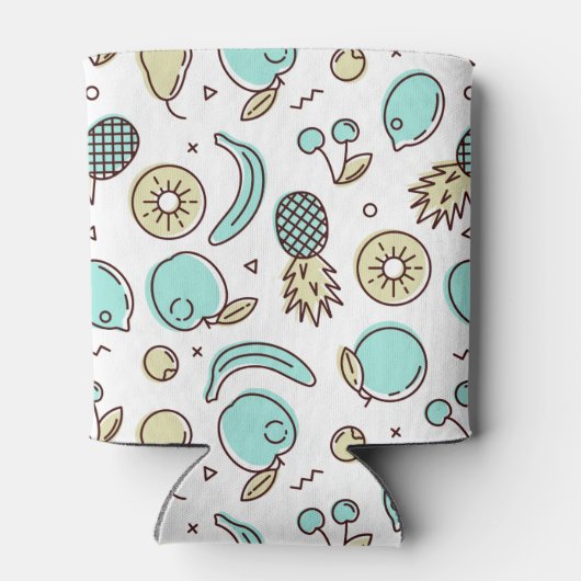 Summery Line Trekking van het fruitpatroon Blikjeskoeler (Achterkant)